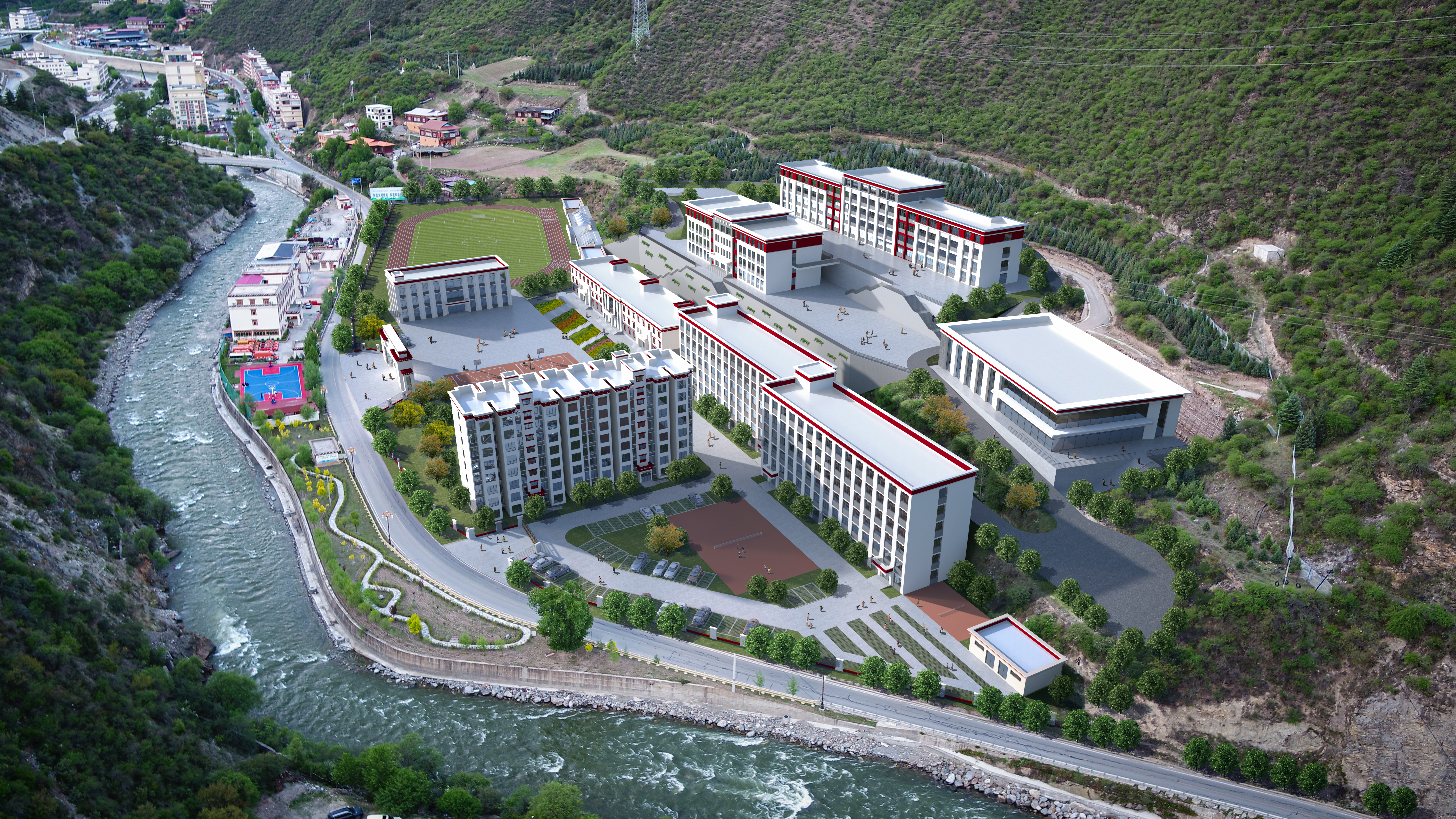 捐資1900萬支持白玉縣第二中學(xué)修建。